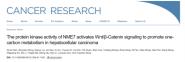 ȪԾŶCancer ResearchԭĽʾΰһ̼лػ