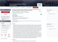 صй֮Ρй۳ɹۡThe American Review of Public Administrationʽ