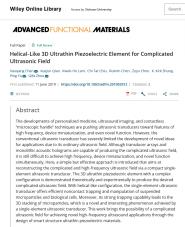Ͽѧ빤ѧԺƼŶAdvanced Functional MaterialsϷ¡ѹ籡ĤȡҪչ
