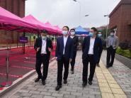 校领导现场检查学生返校复学工作